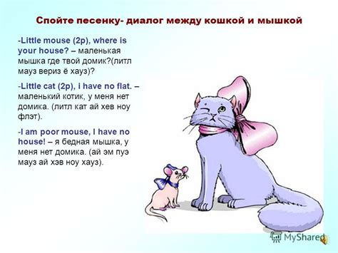 Взаимодействие между кошкой и мышкой