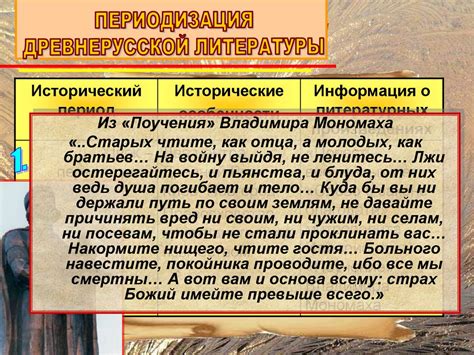 Влияние древнерусской исторической литературы на развитие народной культуры