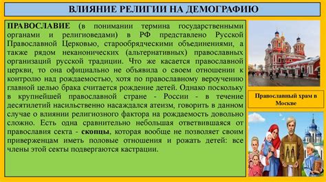 Влияние религиозных факторов