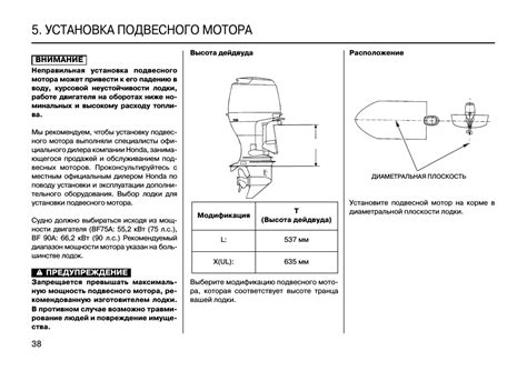 Влияние угла крепления мотора на подъем носа лодки