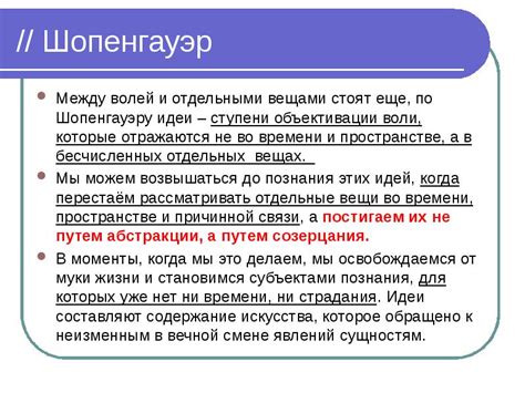 Значимость понимания сознания по Шопенгауэру