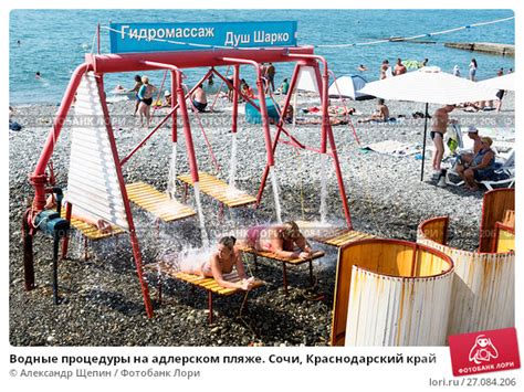 Инфраструктура и сервисы на Адлерском пляже