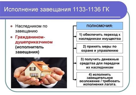 Исполнение завещания