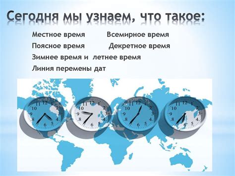История разделения часовых зон