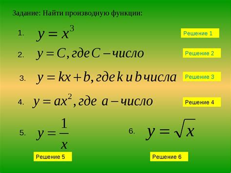 Как вычислить производную