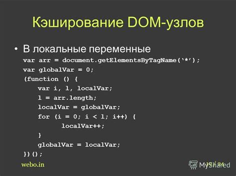 Кэширование данных