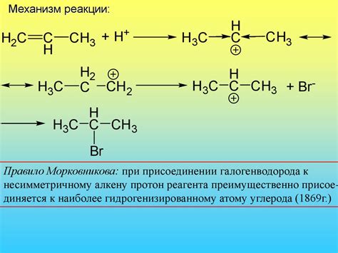 Механизмы реакций между бензолом и водой