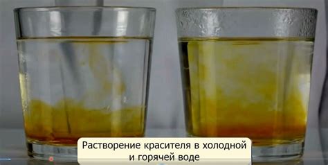 Молекулярная активность в горячей воде