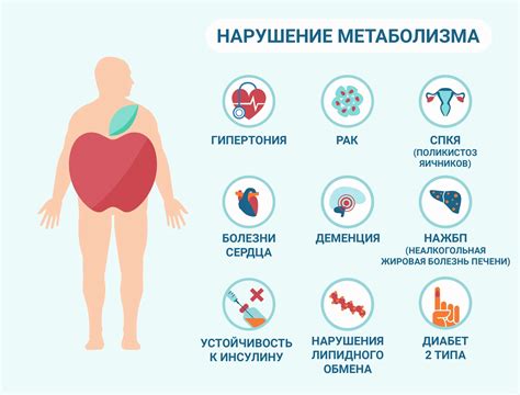 Нарушение обмена веществ и отложение жира в области живота