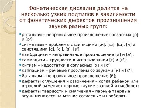 Неправильное произношение