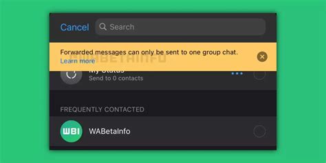 Ограничения от разработчиков WhatsApp