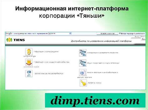Поддержка пользователей Dimp tiens com