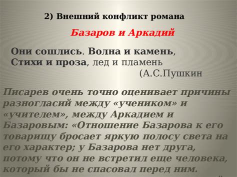 Причины, по которым Базаров не помог Николаю Петровичу