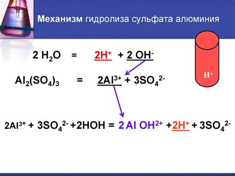 Причины незавершенного гидролиза сульфата алюминия
