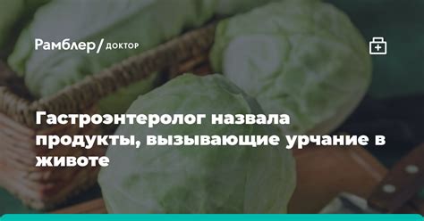Продукты, вызывающие урчание в горле