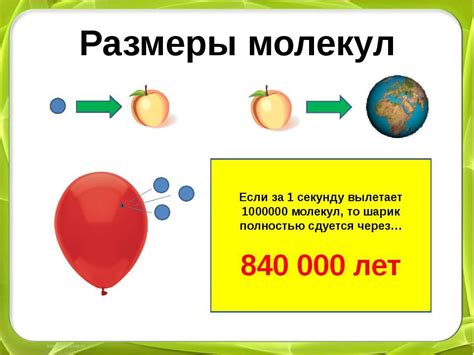 Размеры молекул: общие сведения и особенности