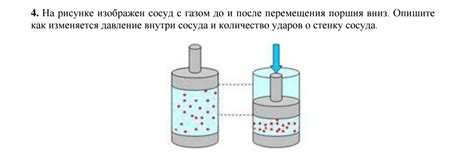 Распределение газа внутри сосуда