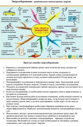 Рациональное использование энергии