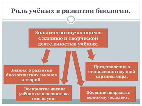 Роль разработки в развитии биологии