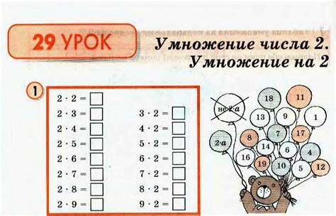 Умножение числа на 2: задачи и упражнения для тренировки навыков