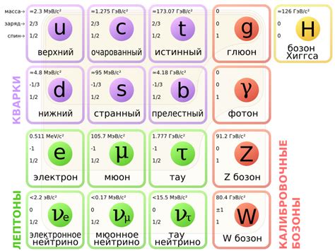 Элементарные частицы и их размеры в сравнении с молекулами