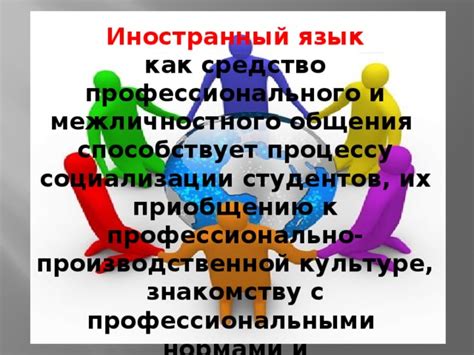 Язык как средство общения и социализации