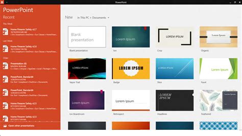 PowerPoint Online в Windows 10